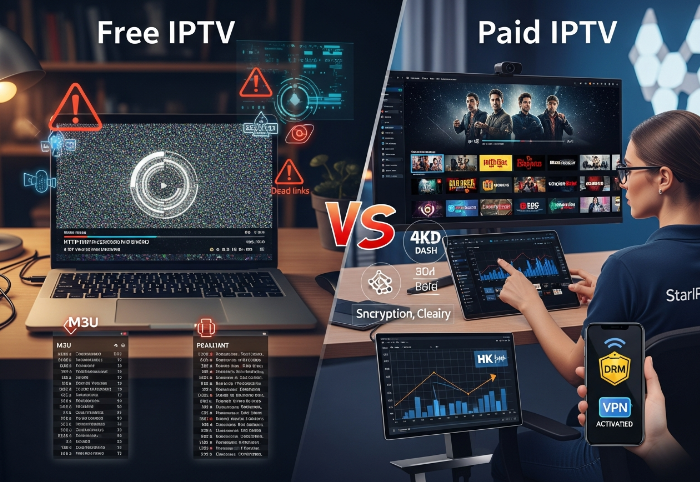 IPTV Free vs. Paid Unterschiede bei Qualität und Sicherheit.png IPTV Free vs. Paid Unterschiede bei Qualität und Sicherheit.png